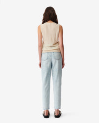Lucilla cashmere sleeveless jumper - Light Beige