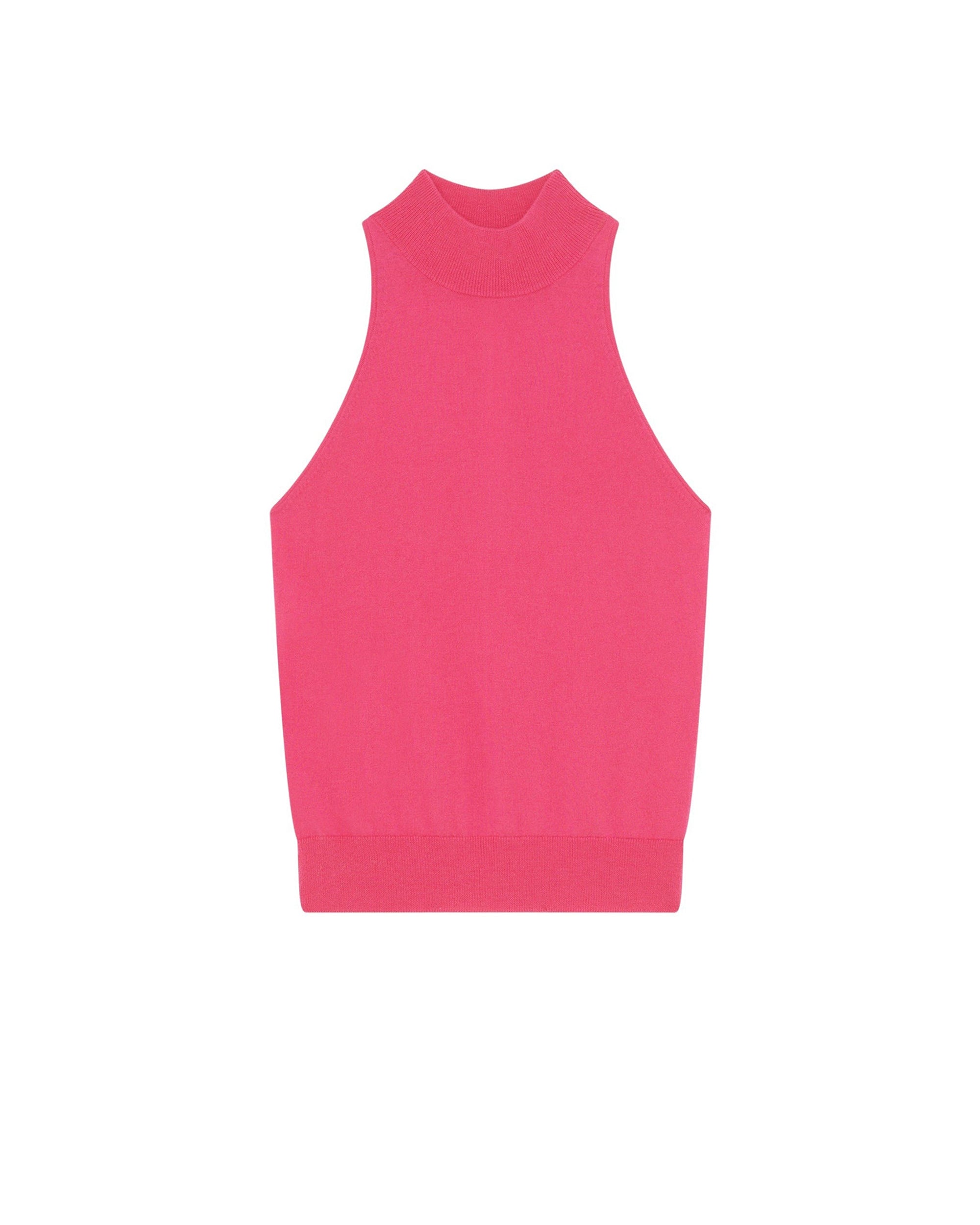 Maewa sleeveless knit top - Fushia
