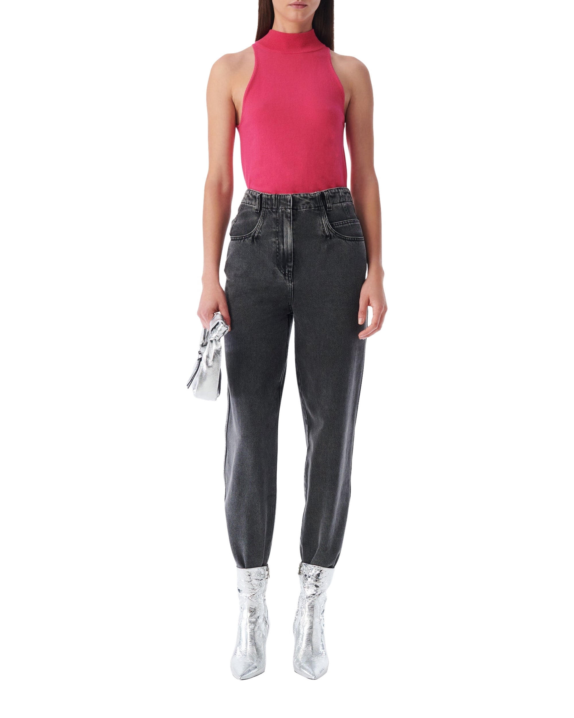 Maewa sleeveless knit top - Fushia