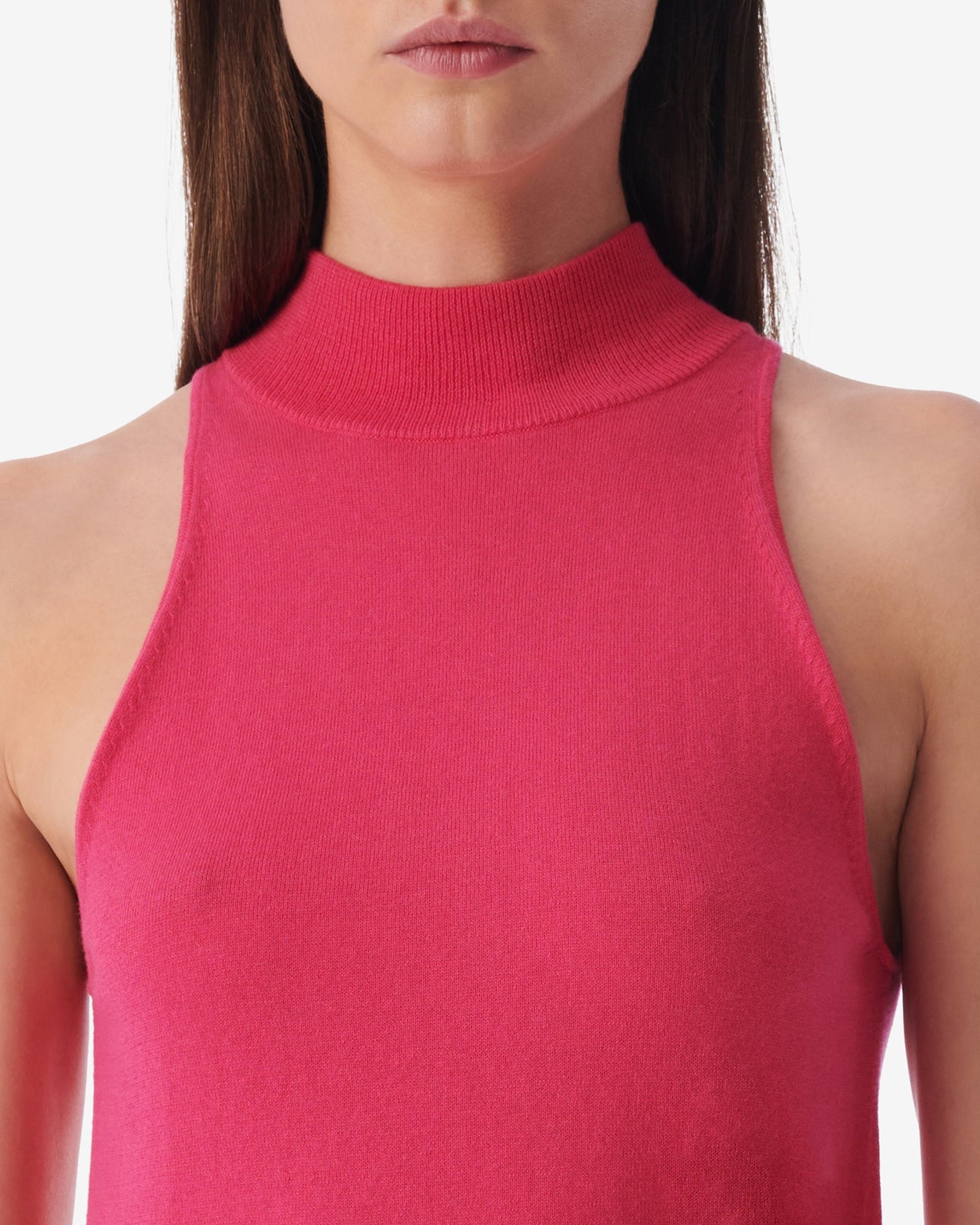 Maewa sleeveless knit top - Fushia