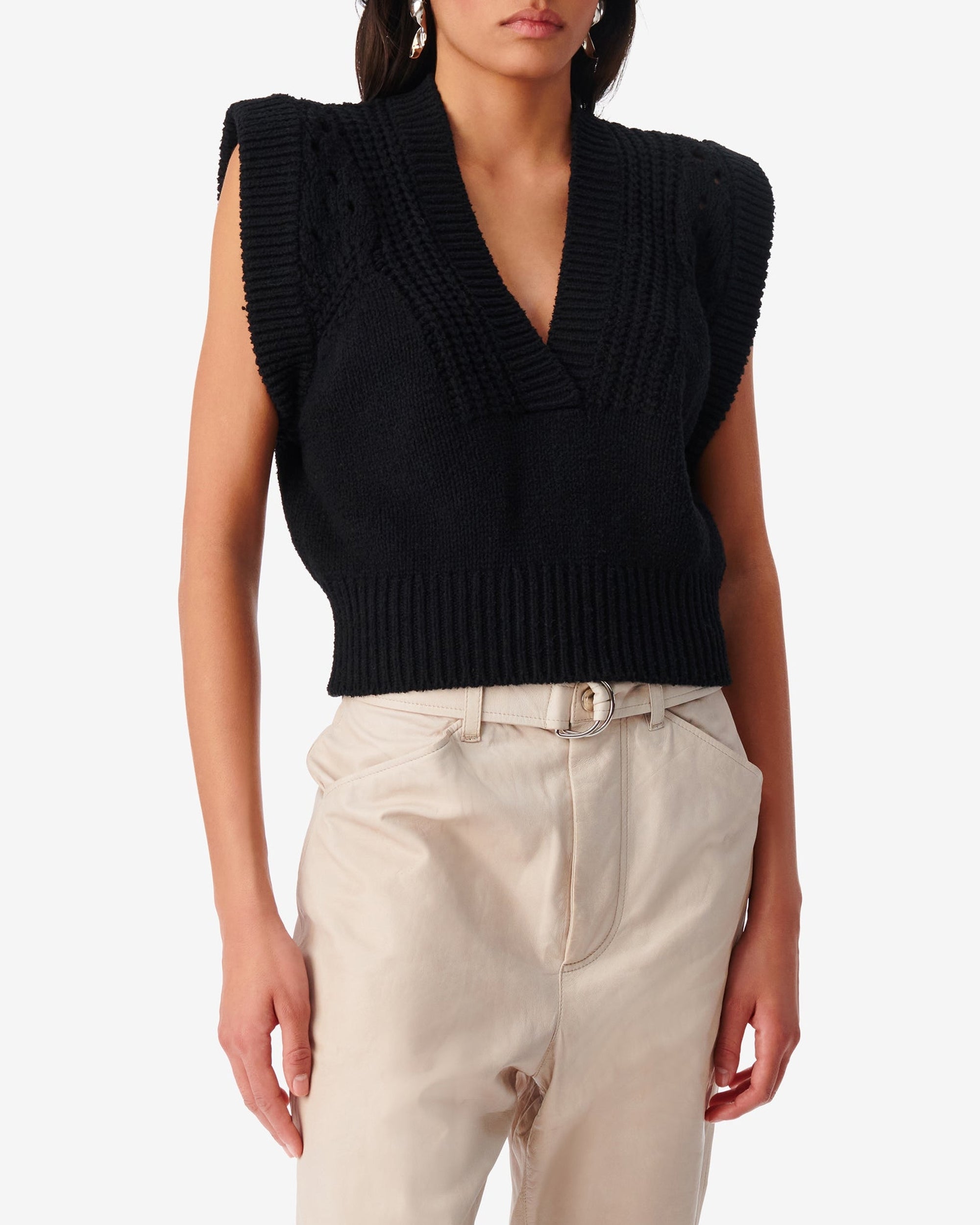 Nerea knitted jumper - Black