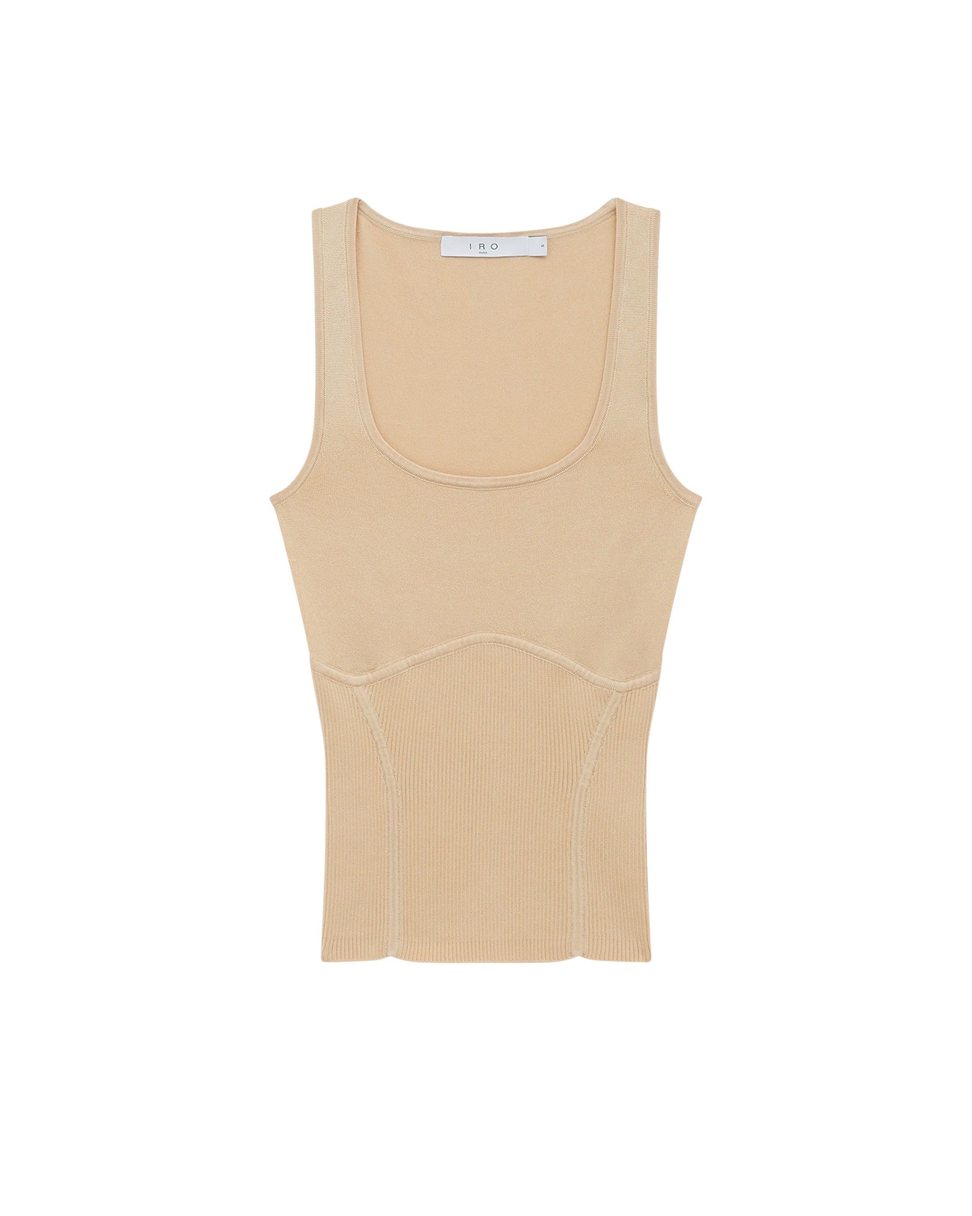 Shimas silk top - White & Orange
