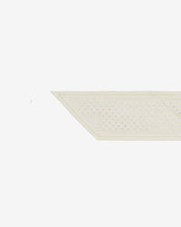 Nera Cut leather belt - Oyster Grey