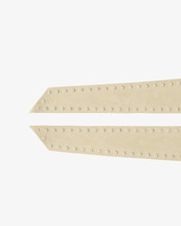 Neraday leather belt - Beige Studs
