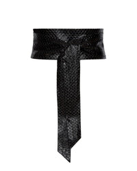 Nera Reptile leather belt - Black