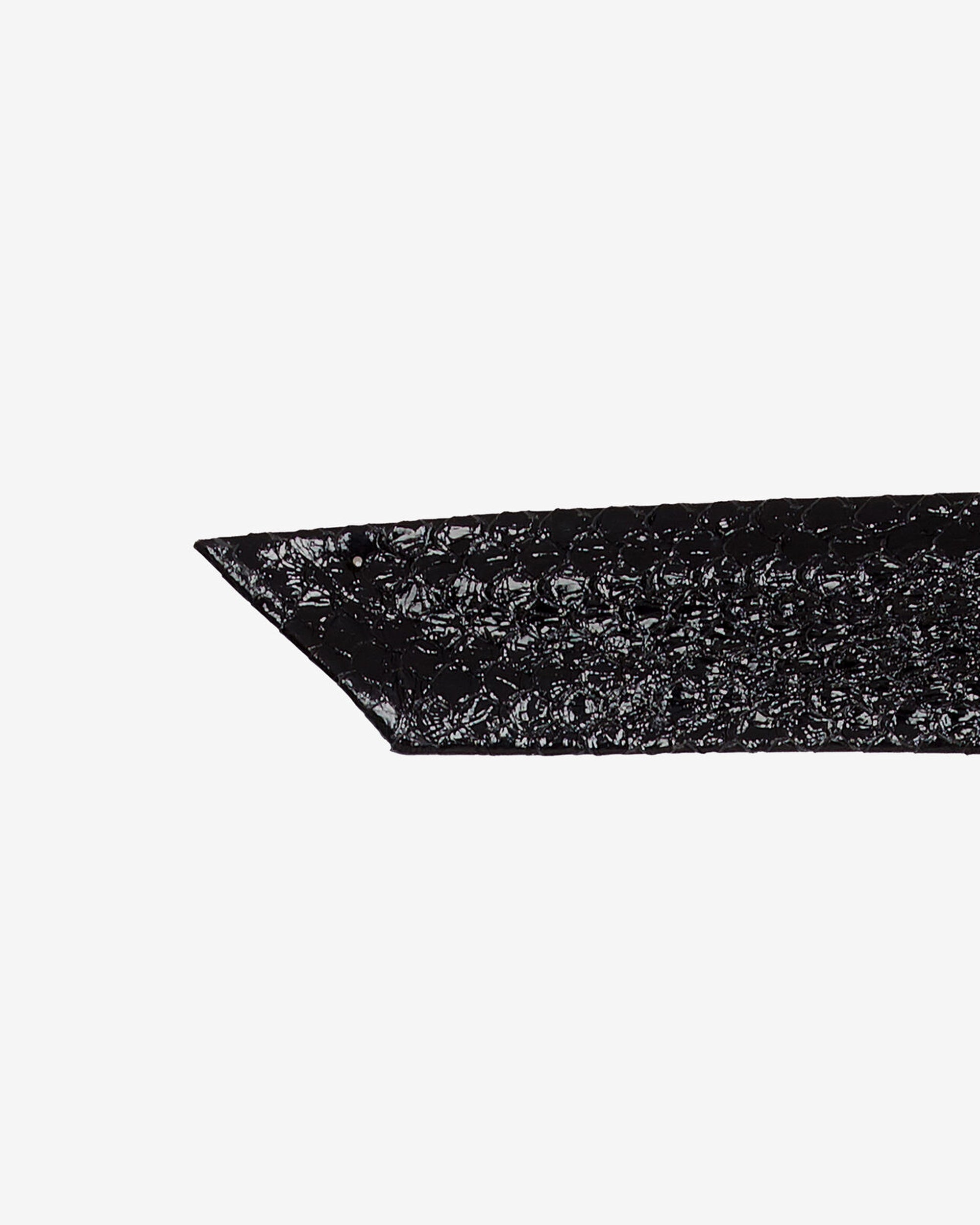 Nera Reptile leather belt - Black
