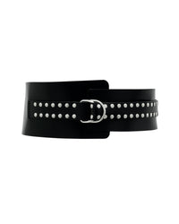 Obi Reyna Studs leather belt - Black & Studs