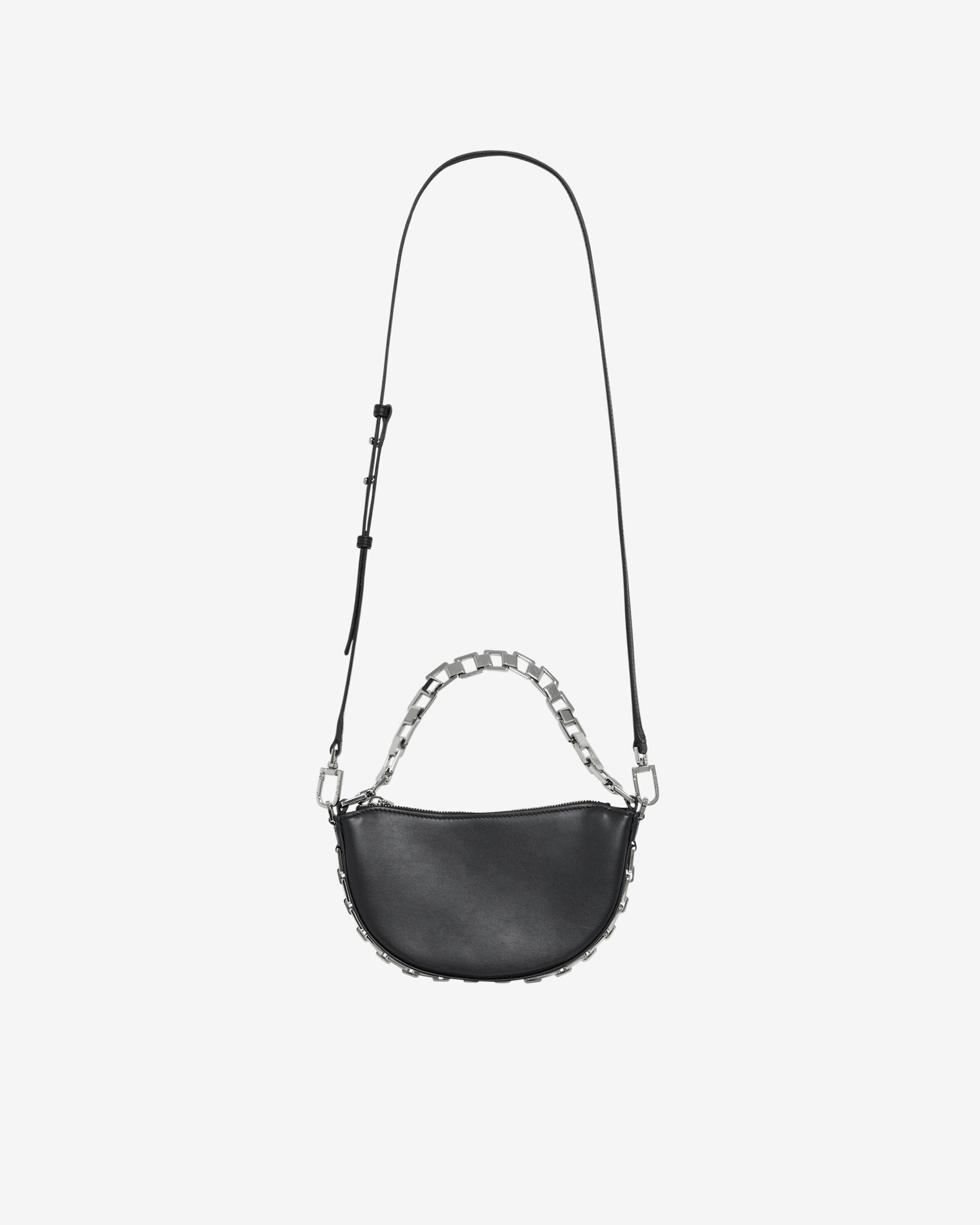 Bow Baby Chain bag in leather - Black