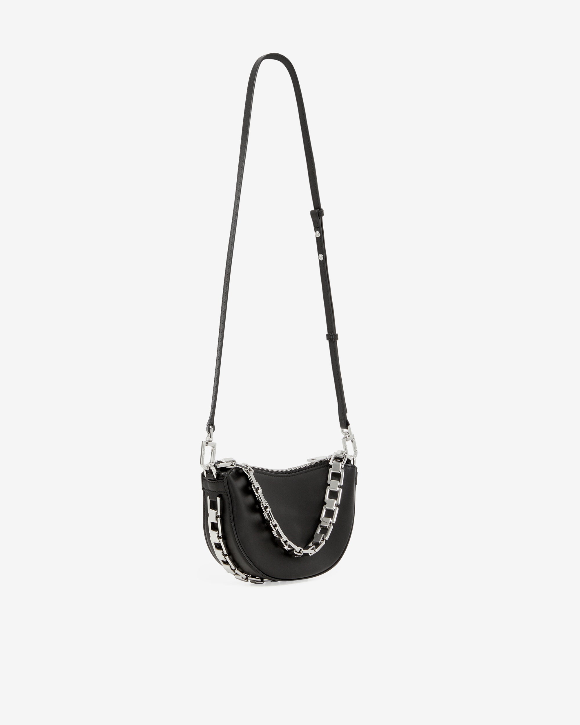 Bow Baby Chain bag in leather - Black