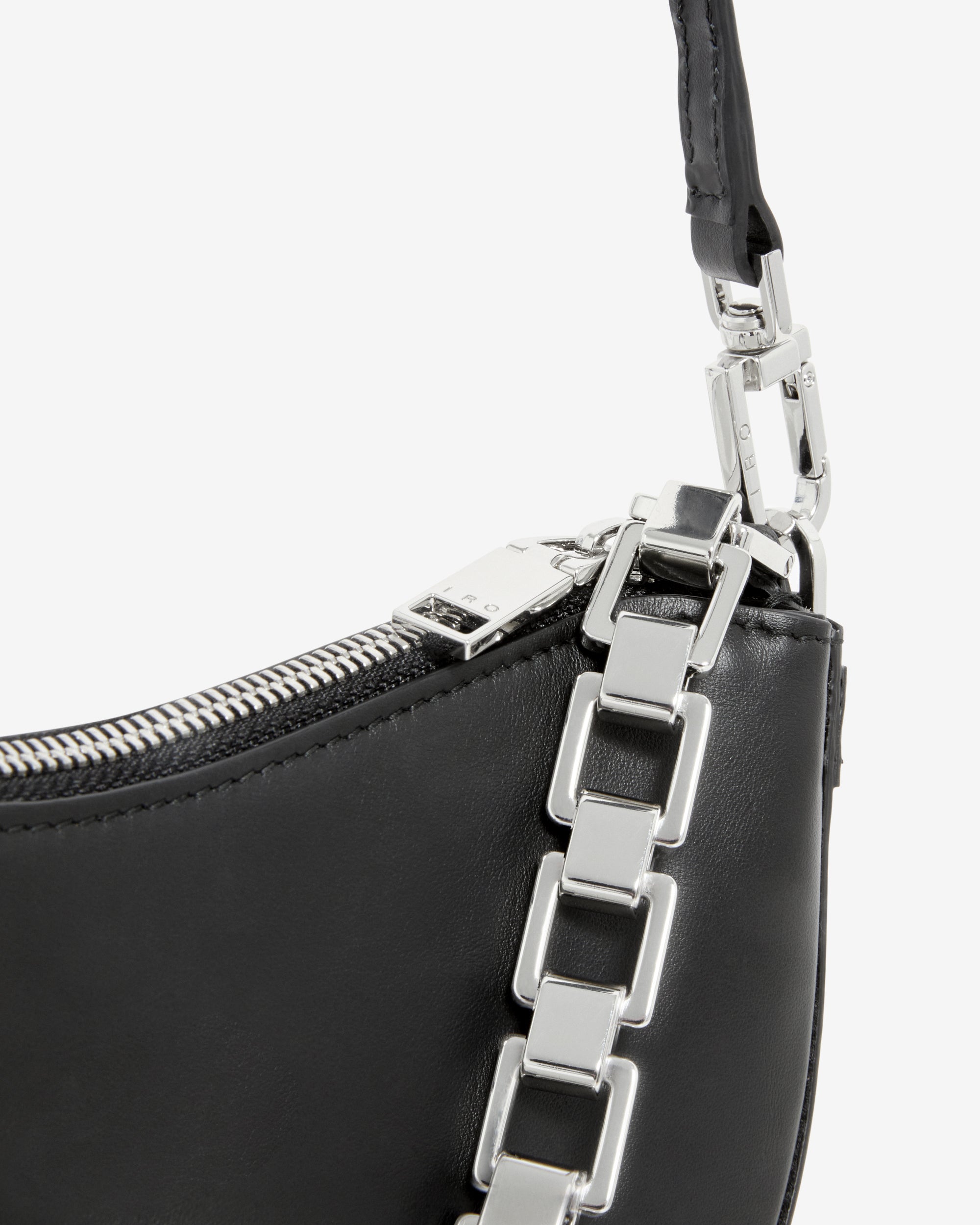 Bow Baby Chain bag in leather - Black