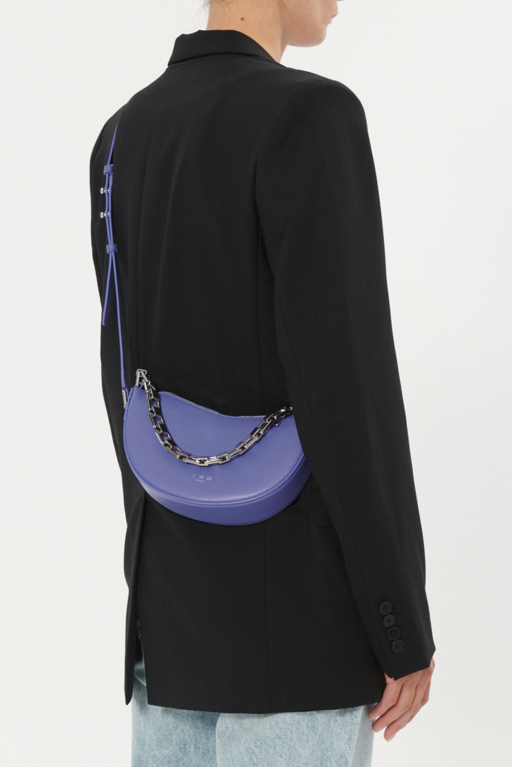 Arc Baby leather bag - Violet Storm