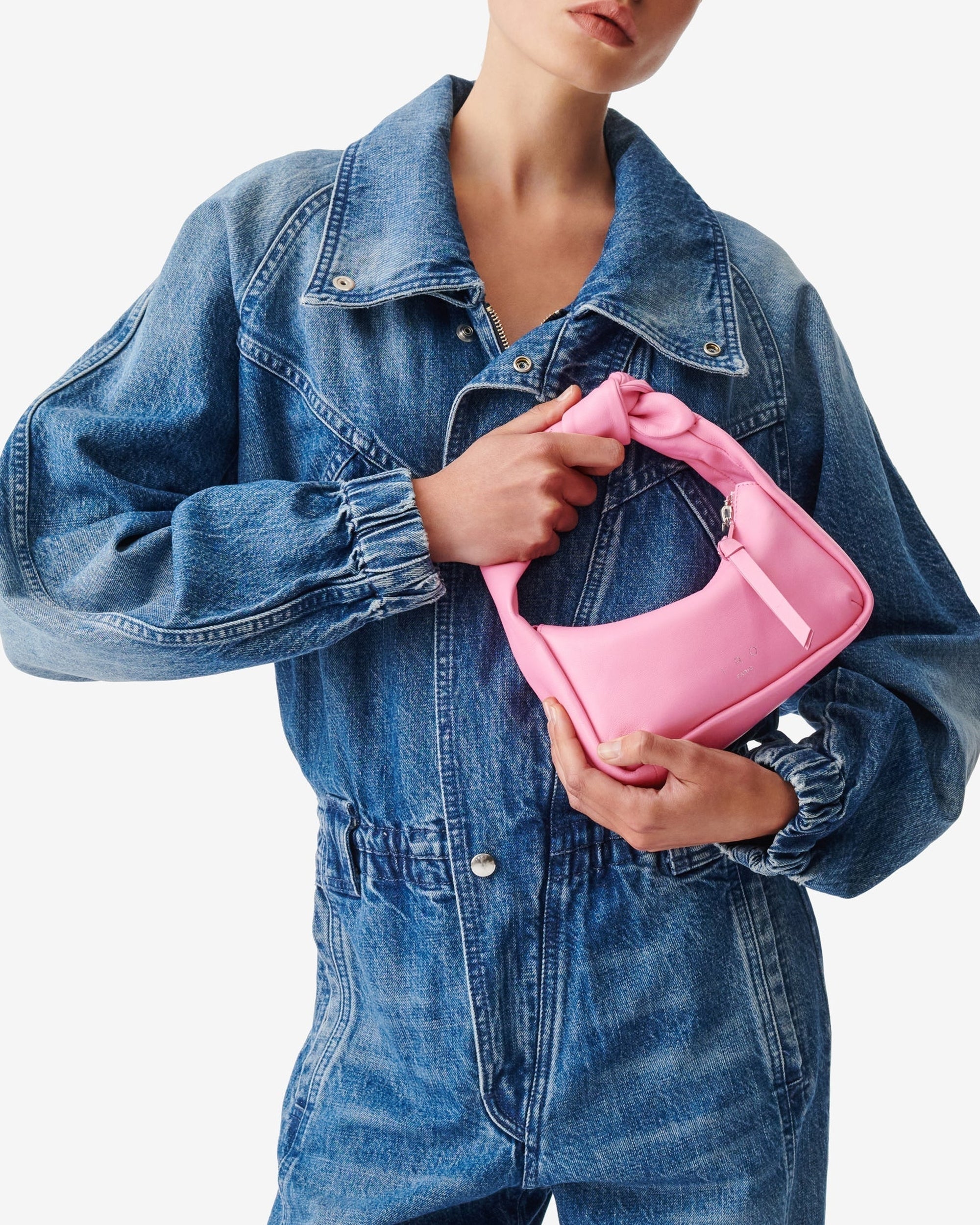 Noue Baby leather bag - Candy Pink
