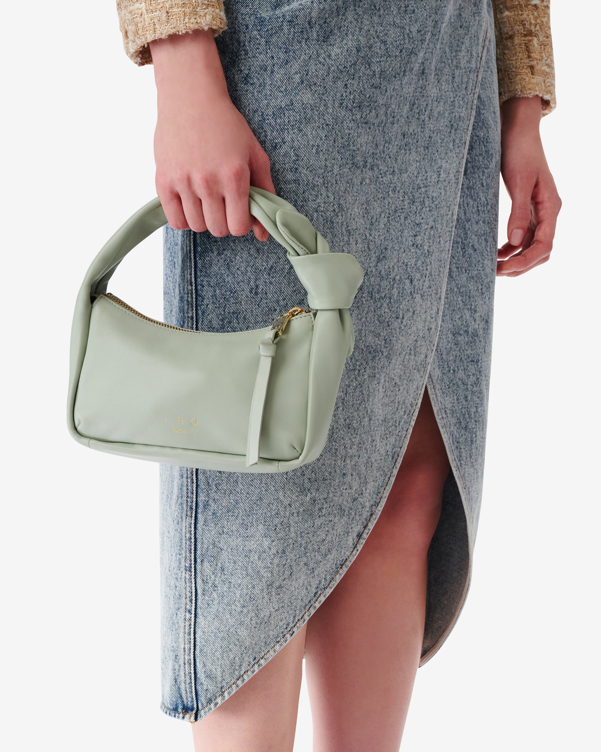 Noue Baby leather bag - Sage Green