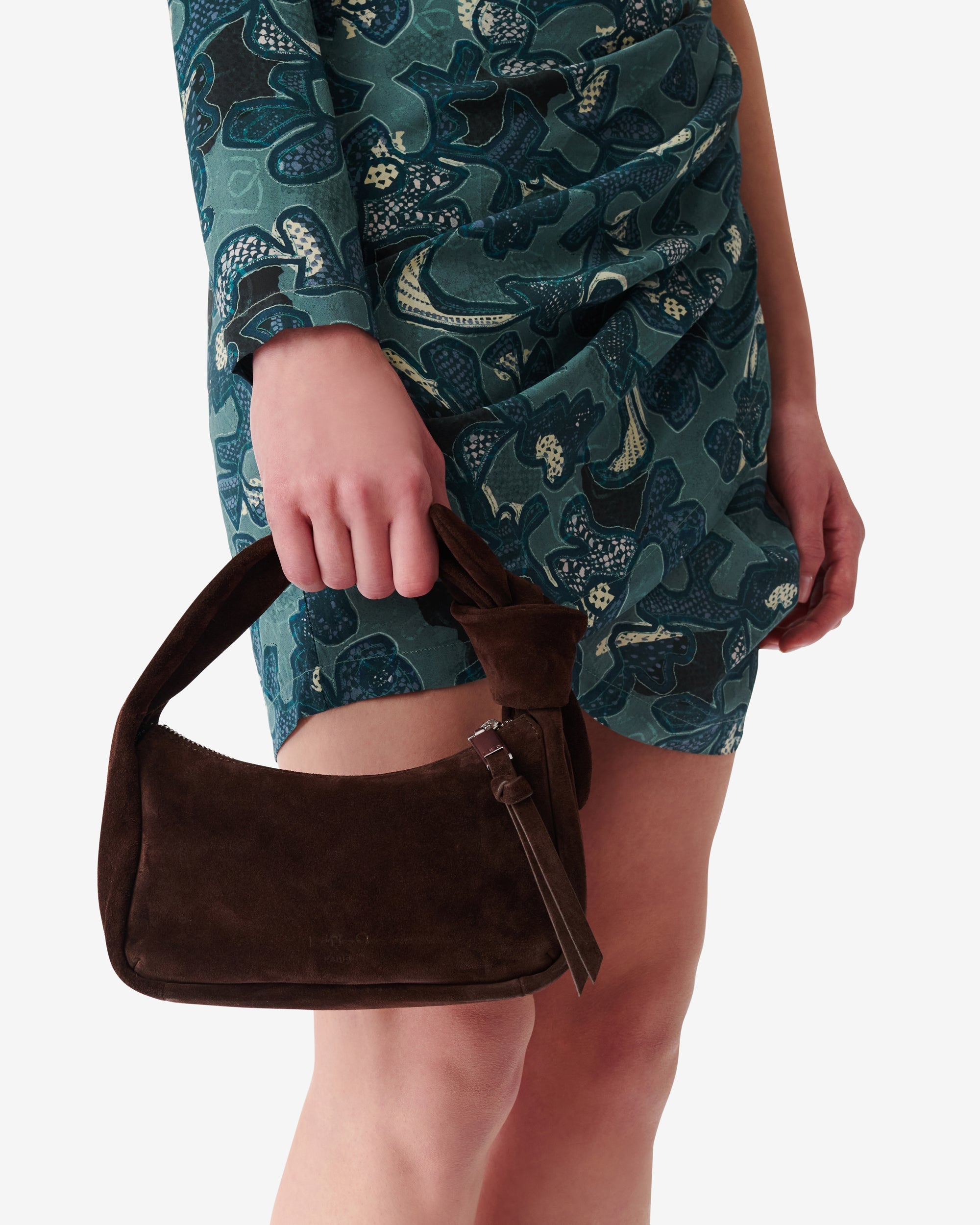 Noue Baby Sd bag in leather - Cocoa
