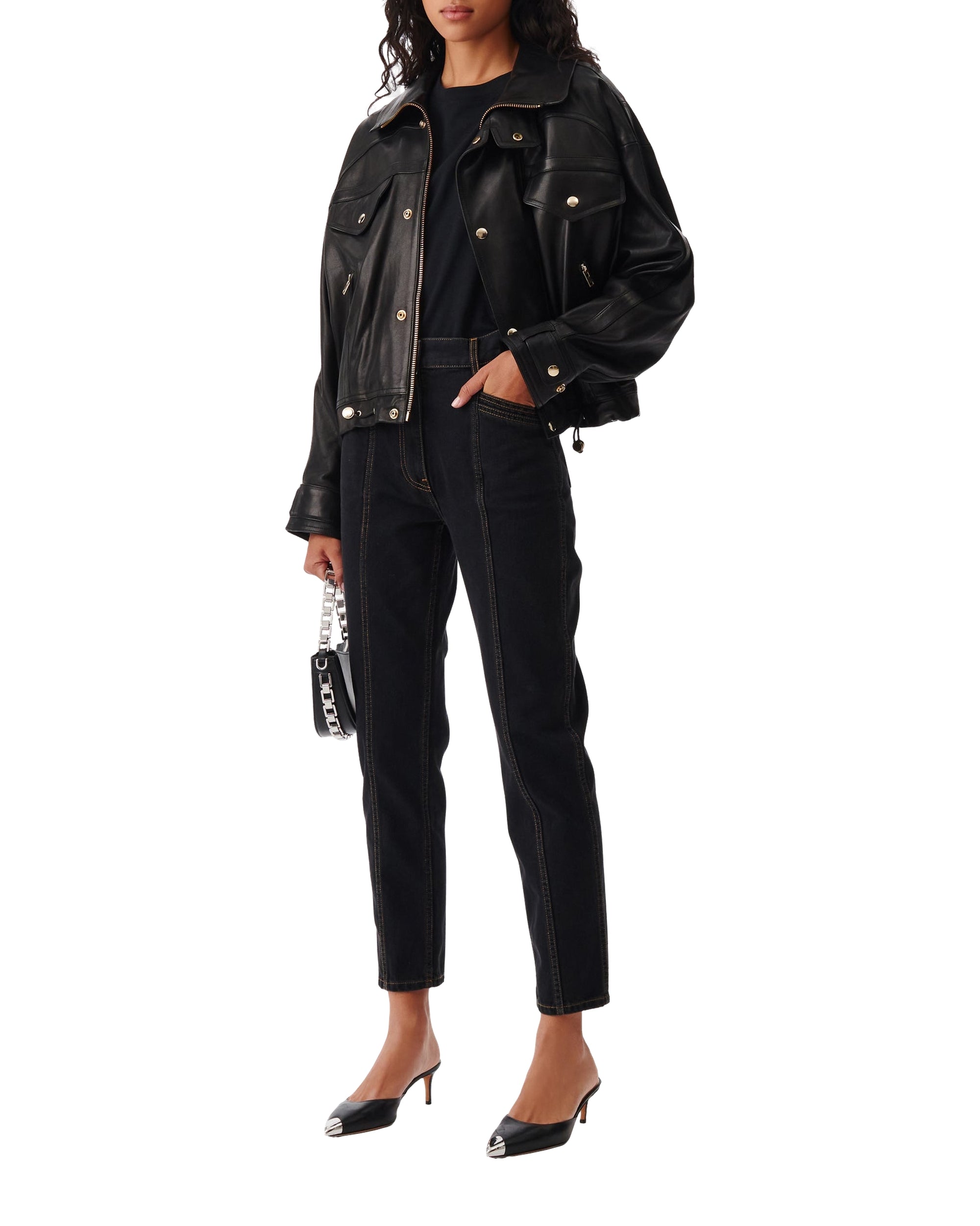 Adahi leather perfecto - Black