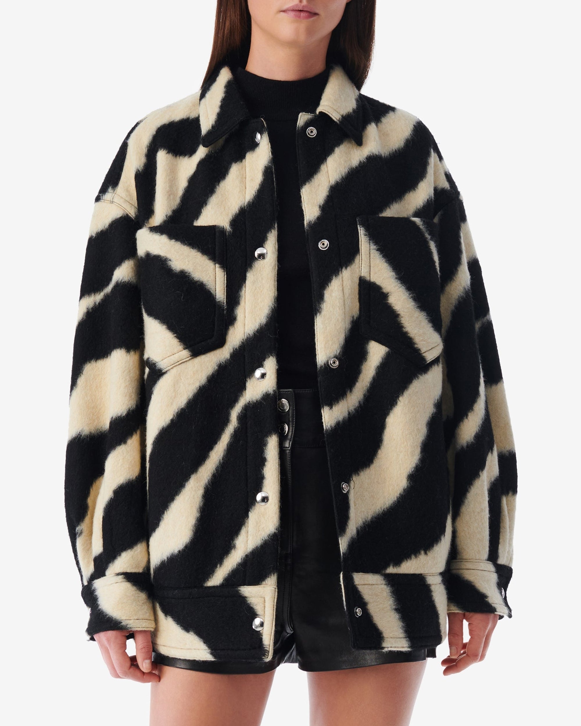 Edwina Jacket - Black & Ecru