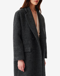 Gonira coat in wool - Anthracite