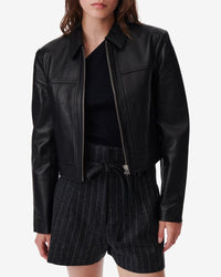 Moma leather perfecto - Black