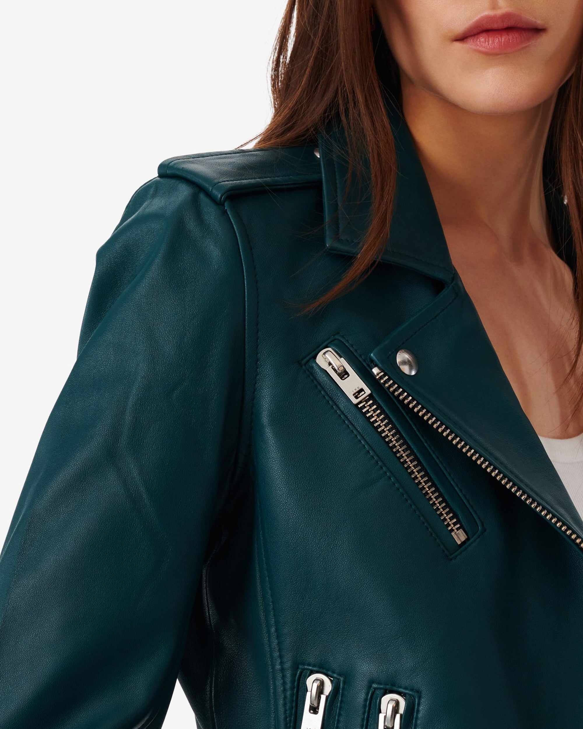 Newhan leather perfecto - Peacock Blue