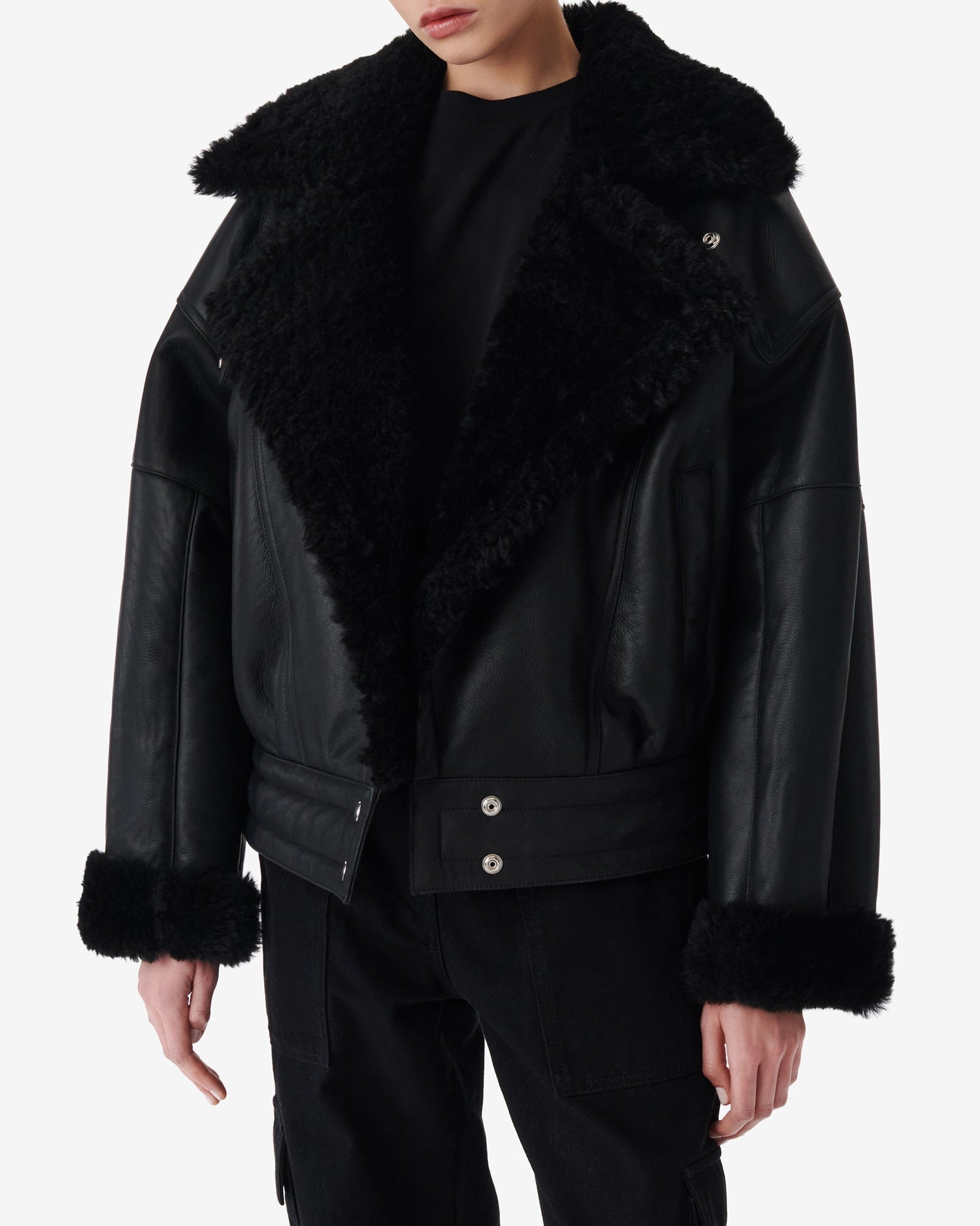 Octavi sheepskin jacket - Black