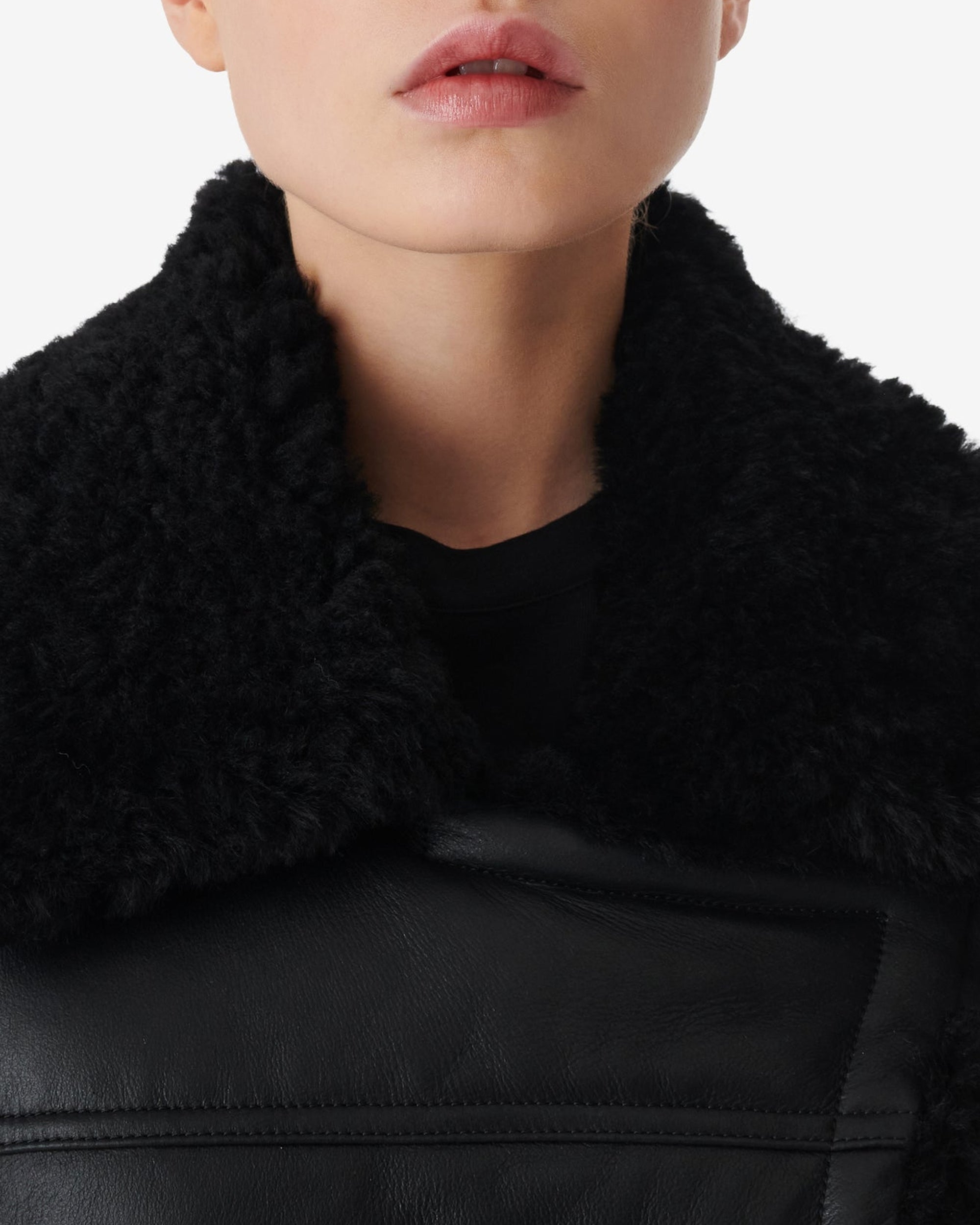 Octavi sheepskin jacket - Black