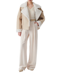 Octavi sheepskin jacket - Sand White
