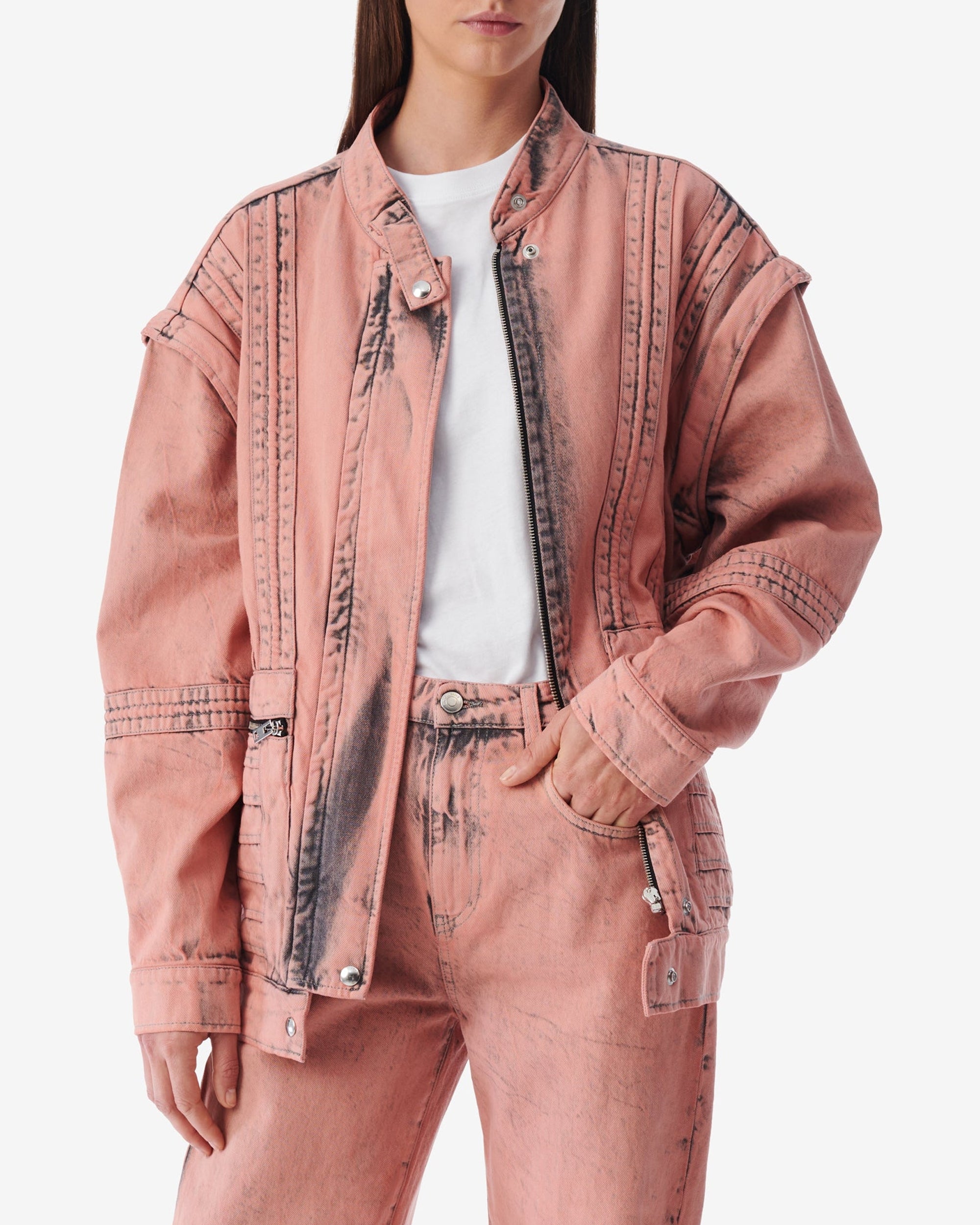 Odil Denim Jacket - Blush Pink
