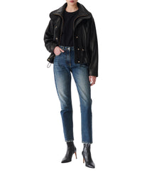 Serian leather perfecto - Black
