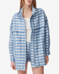 Tinat Jacket - Blue & Silver