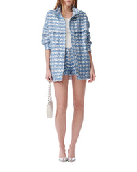 Tinat Jacket - Blue & Silver
