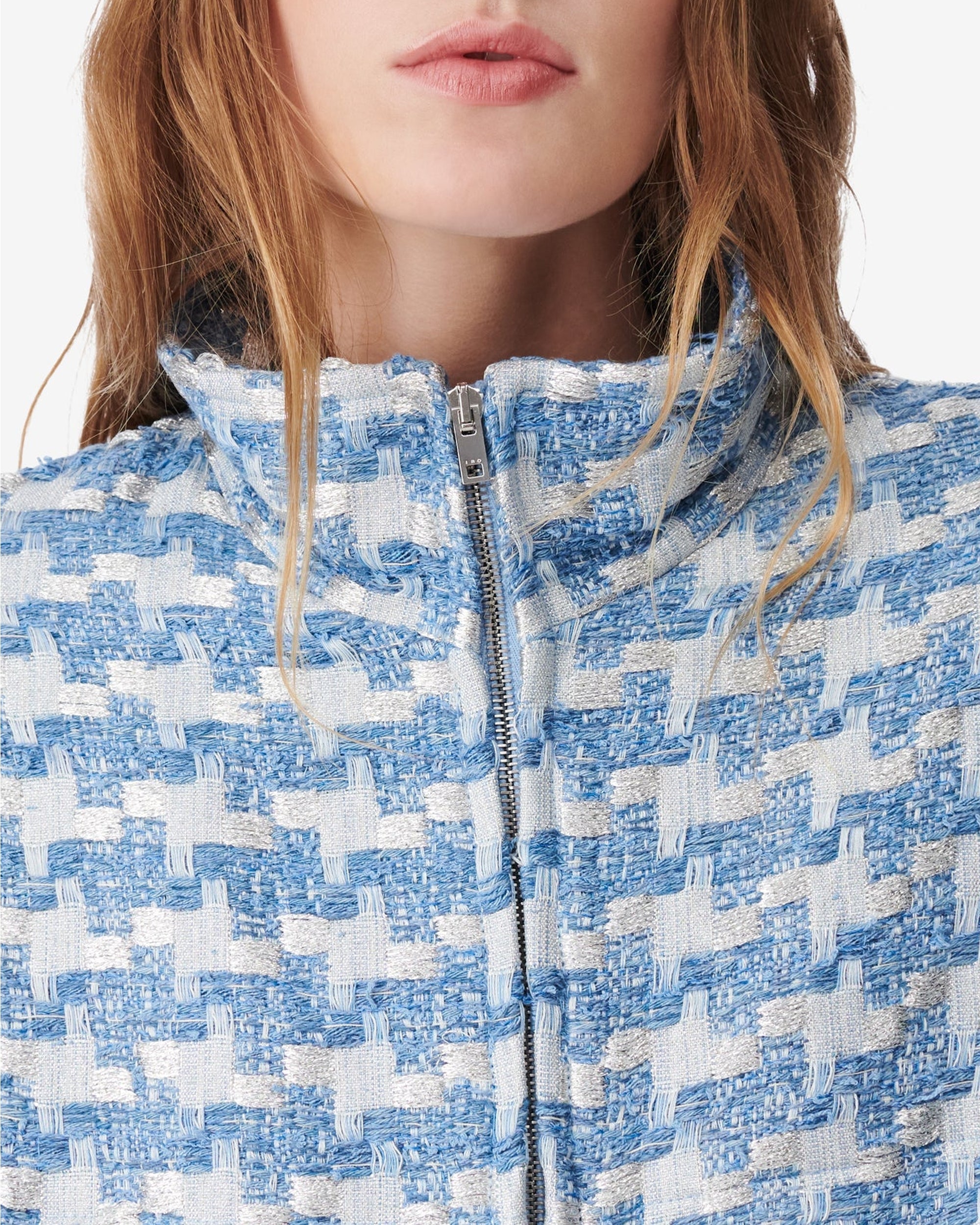 Tinat Jacket - Blue & Silver