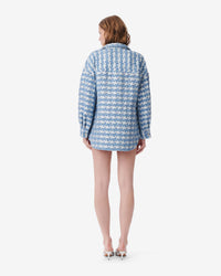 Tinat Jacket - Blue & Silver