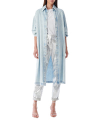 Toti long jacket - Light Blue Denim