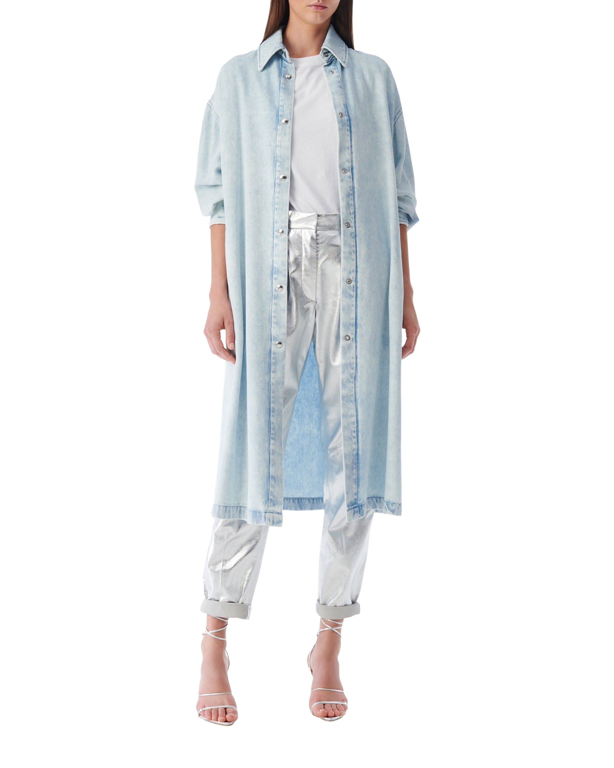 Toti long jacket - Light Blue Denim