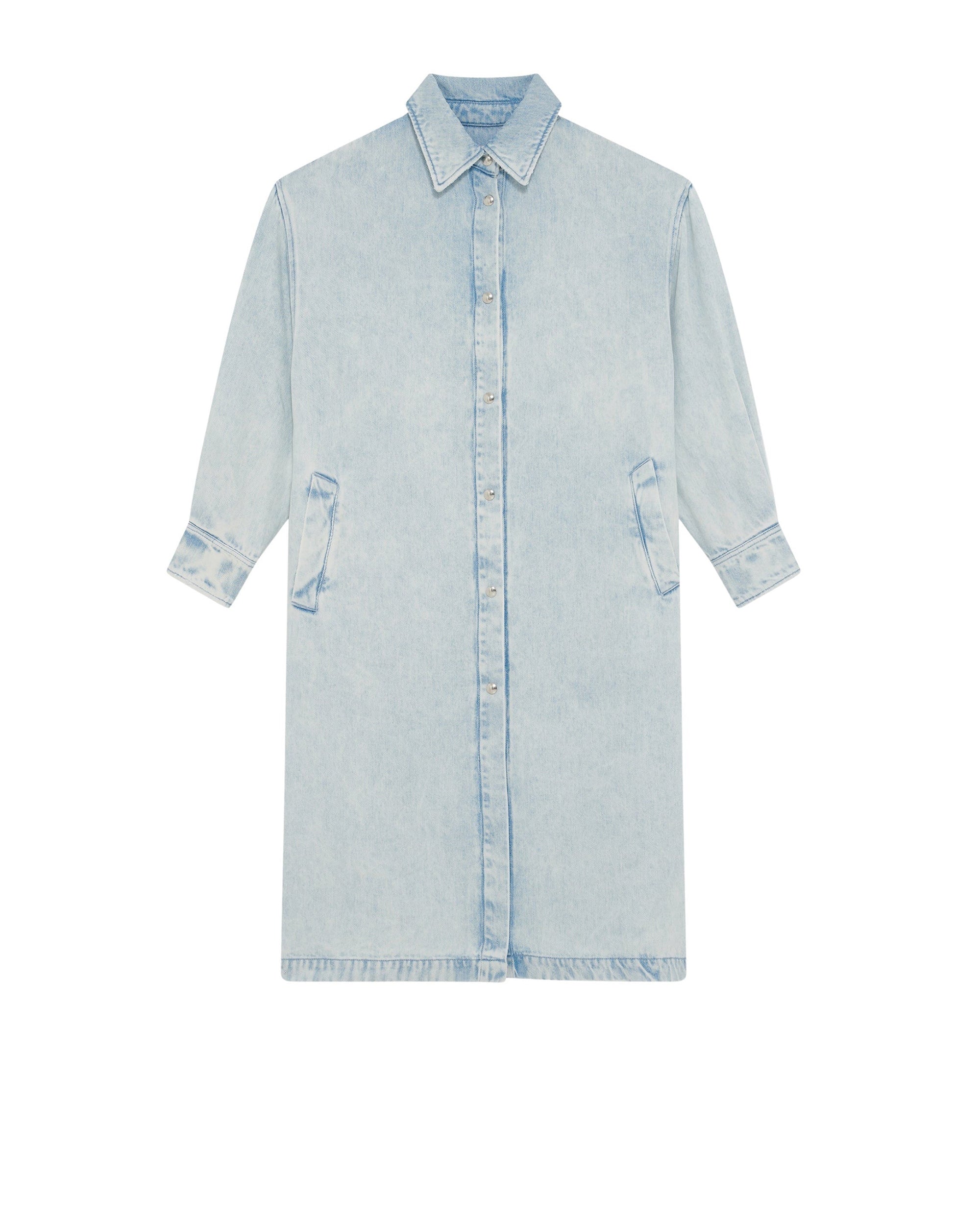 Toti long jacket - Light Blue Denim