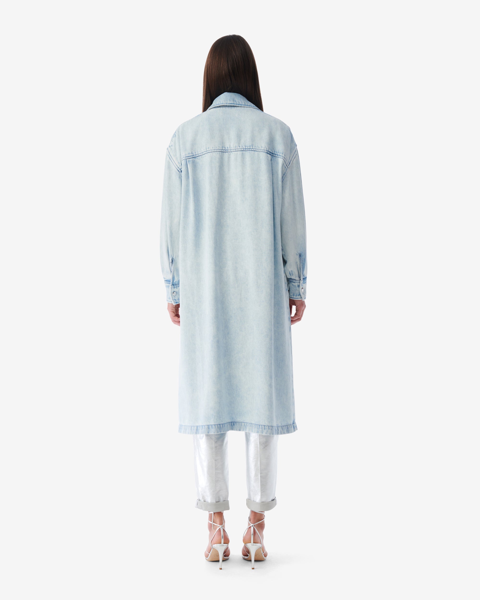 Toti long jacket - Light Blue Denim