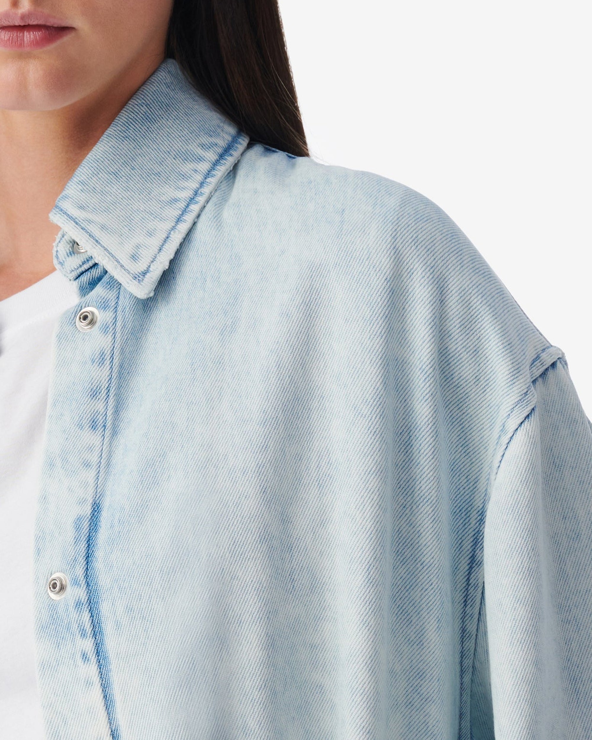 Toti long jacket - Light Blue Denim