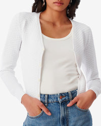 Ninfa knitted cardigan - White
