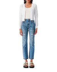 Ninfa knitted cardigan - White