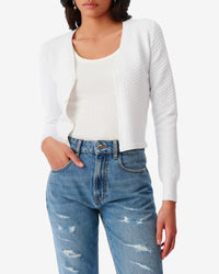 Ninfa knitted cardigan - White
