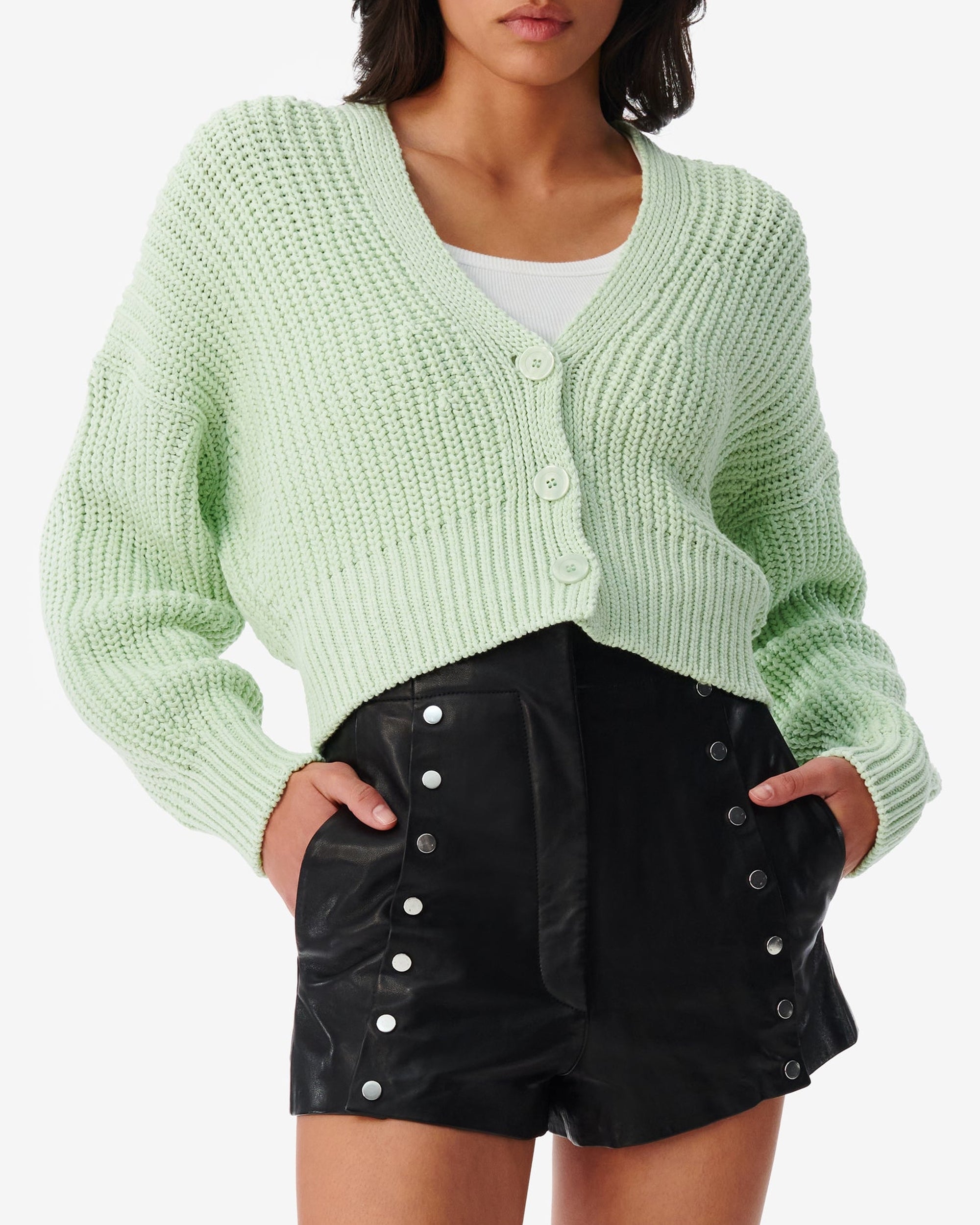 Uberta knitted cardigan - Light Green