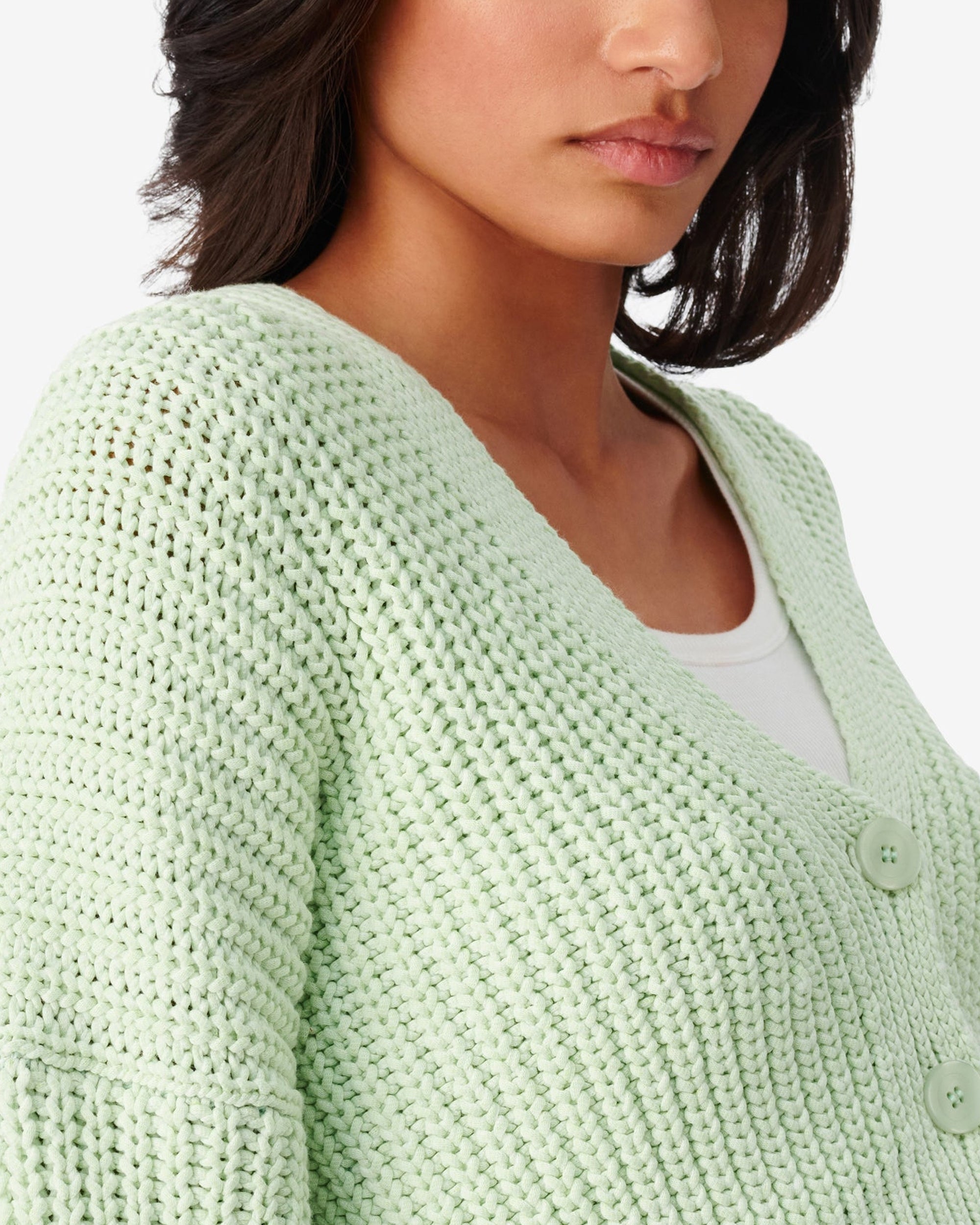 Uberta knitted cardigan - Light Green