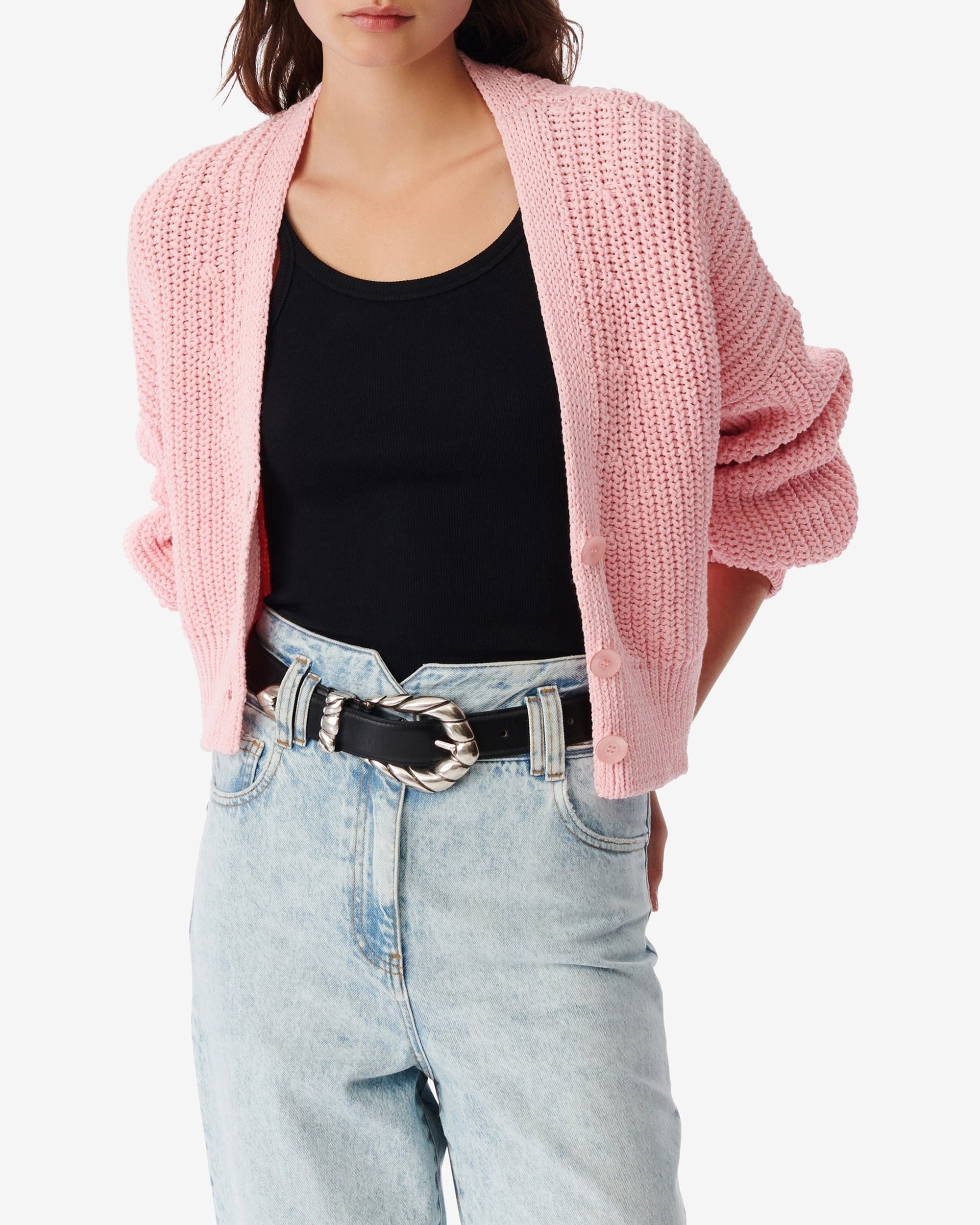 Uberta knitted cardigan - Candy Pink