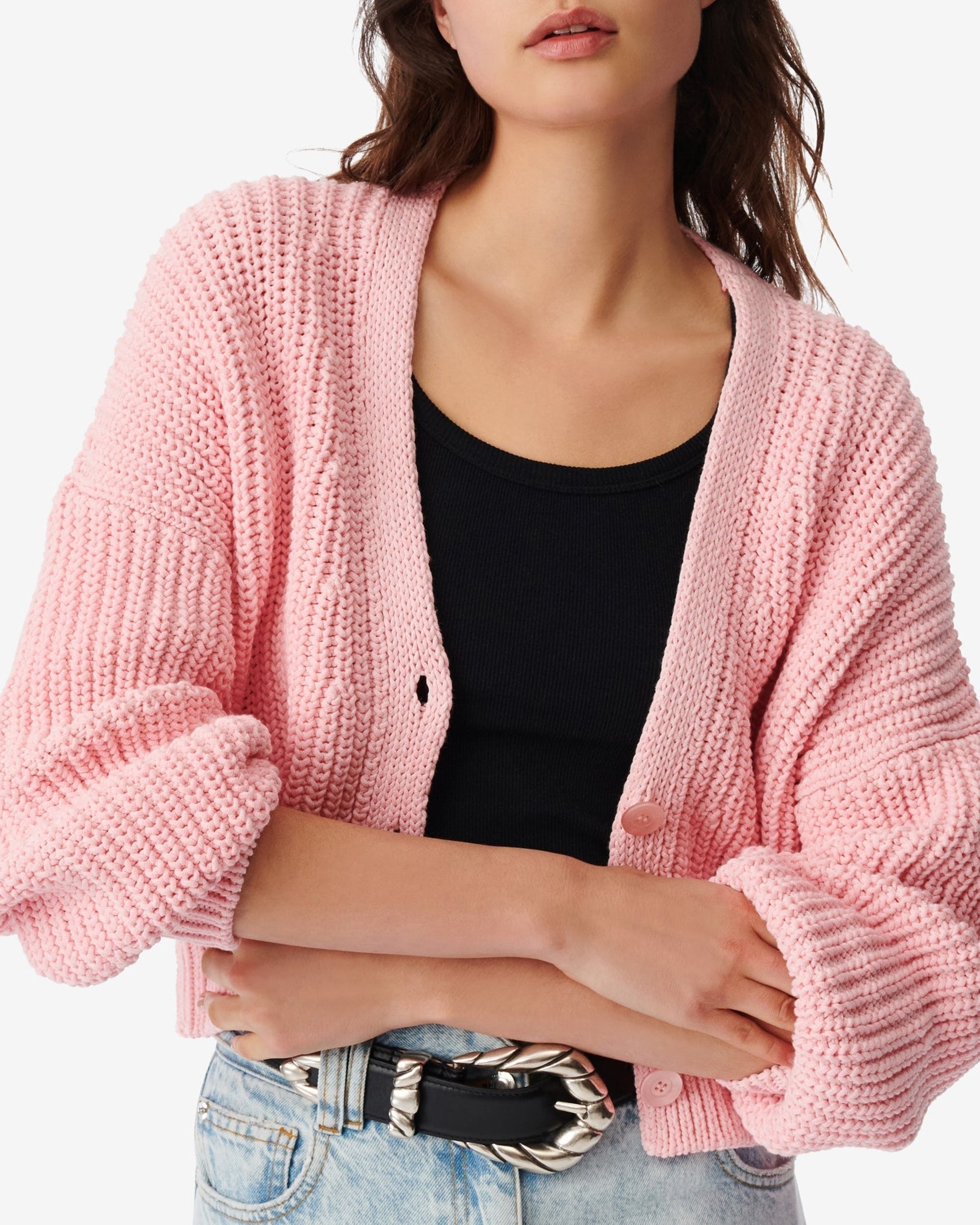 Uberta knitted cardigan - Candy Pink