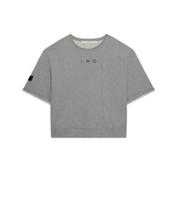 Edea knitted short-sleeved sweatshirt - Light Grey