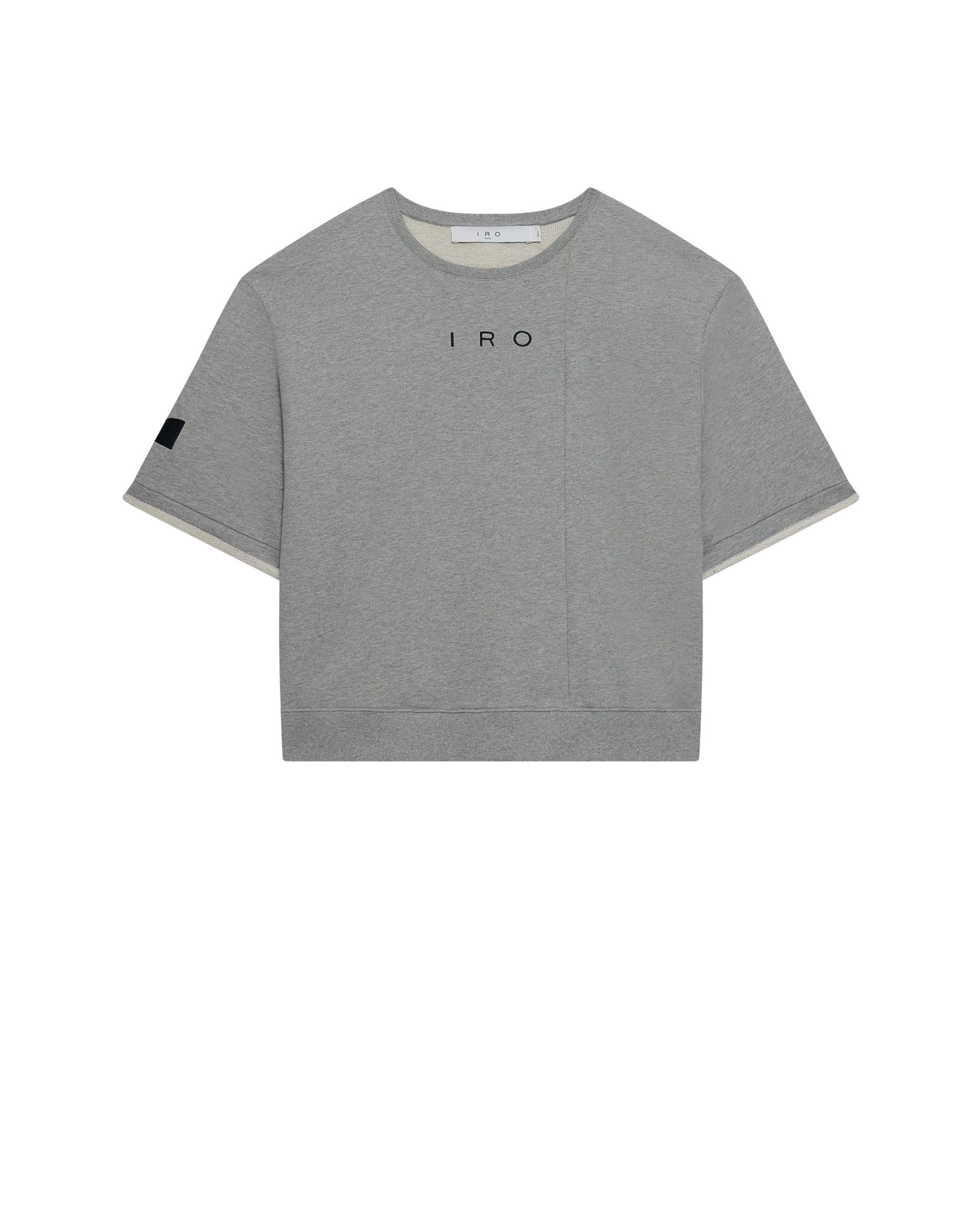 Edea knitted short-sleeved sweatshirt - Light Grey