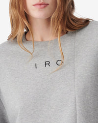 Edea knitted short-sleeved sweatshirt - Light Grey