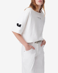Edea knitted short-sleeved sweatshirt - White