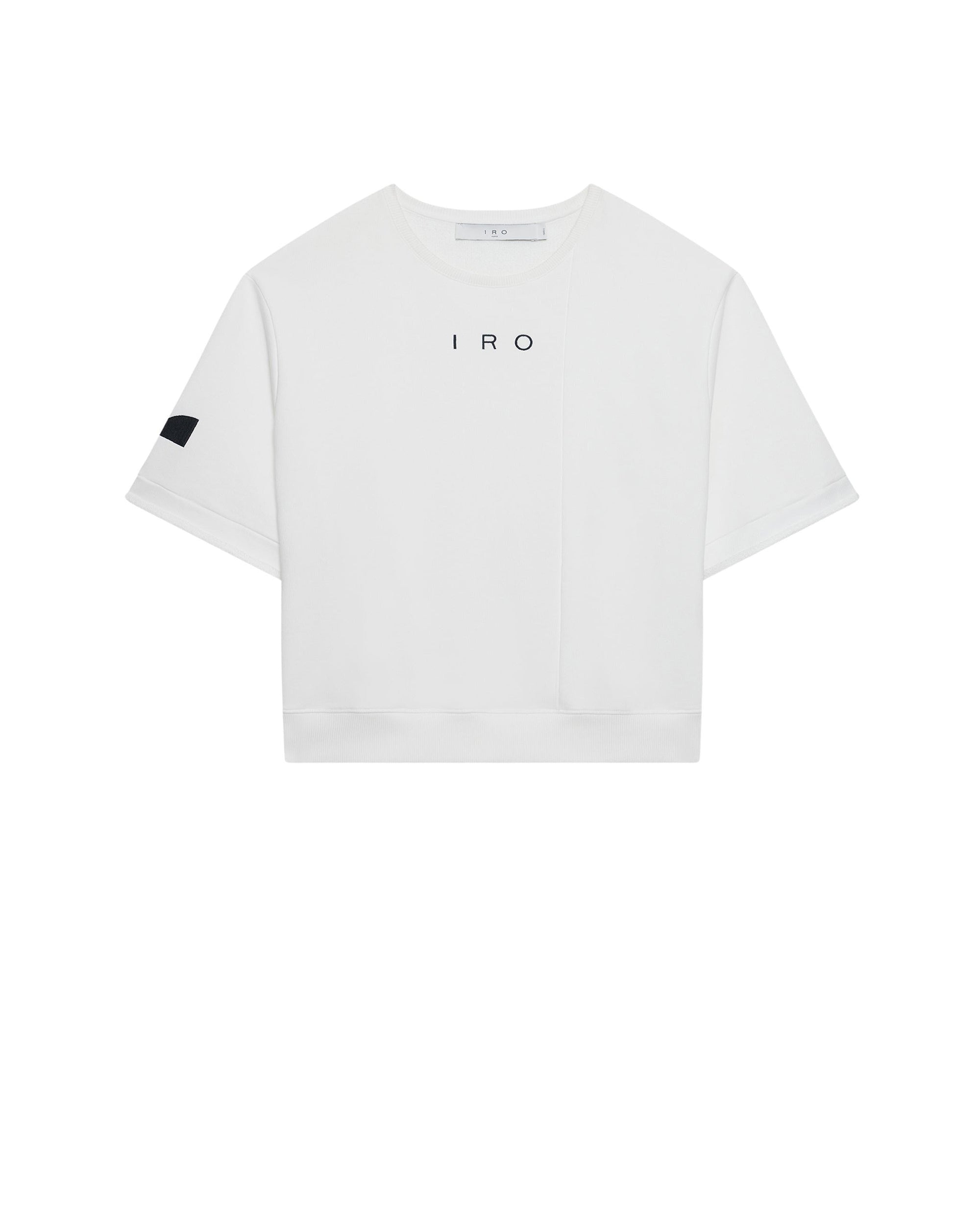 Edea knitted short-sleeved sweatshirt - White