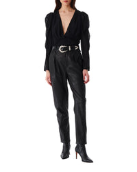 Amili long-sleeved blouse - Black